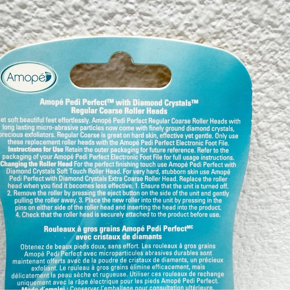 NEW Amope Pedi Perfect Regular Coarse Replacement Rollers - Picture 5 of 6